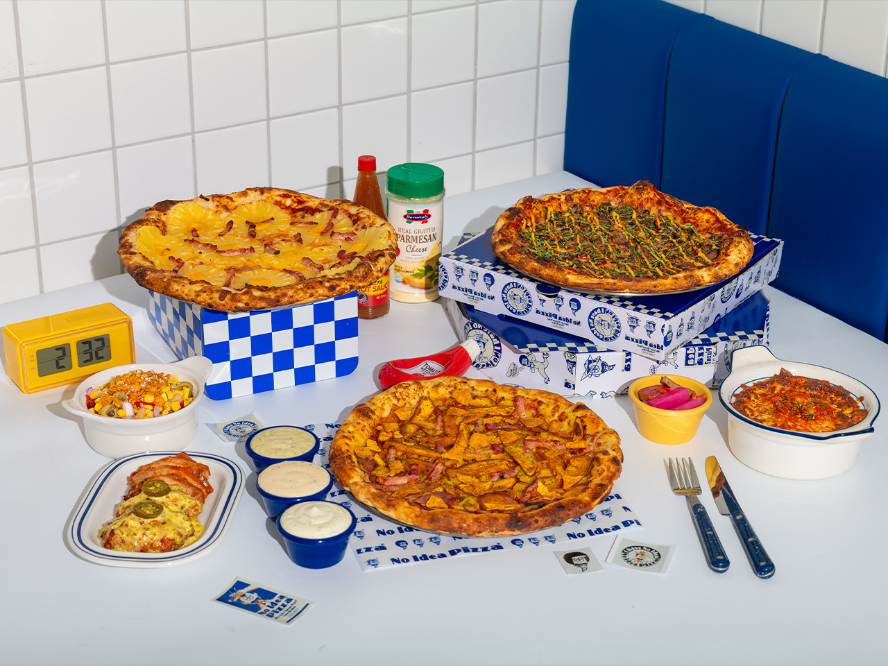 노아이디어피자 매장 전경